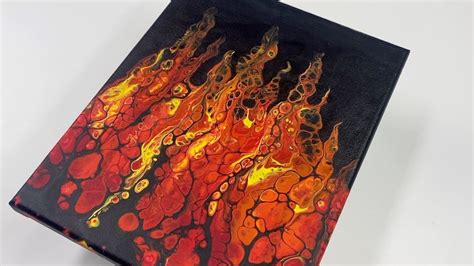 35 This Art Is On FIRE Acrylic Swipe Acrylic Pouring Tutorial