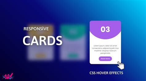 CSS Responsive Card UI Design Hover Effects HTML5 CSS3 YouTube