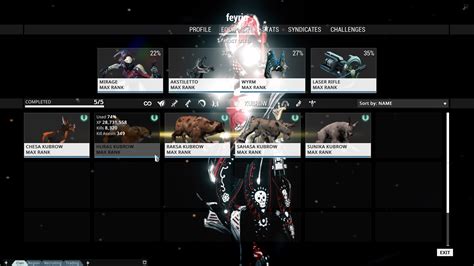 Warframe Best Kubrow Mods Warframes longguns shortguns melee mod relic ...