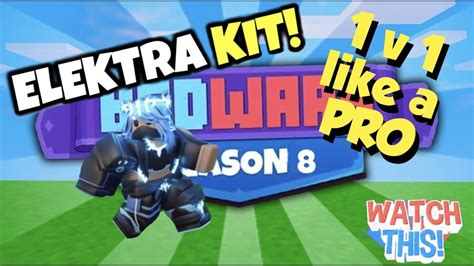 Roblox BEDWARS How To Win 1v1 Win Streak ELEKTRA KIT YouTube