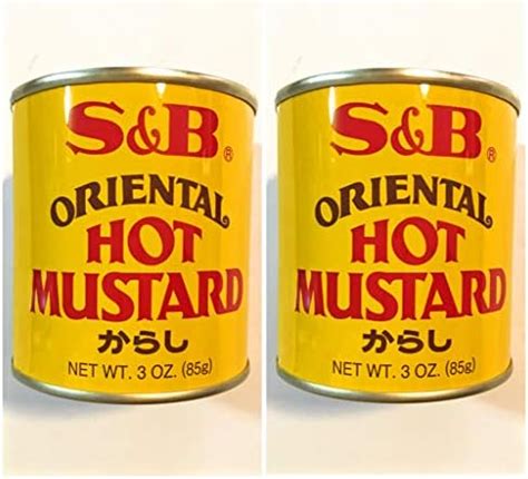 Amazon S B Oriental Hot Mustard 3 Oz Pack Of 3 Yellow