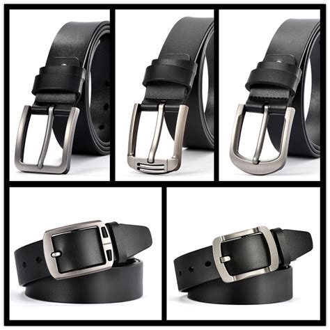 Luxury Male Belts Business Genuine Leather Ratchet Dress Belts Classics