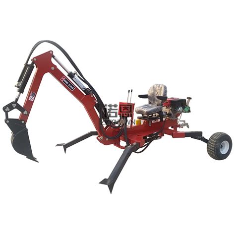 Portable Digger Backhoe Trailed Excavator Tractor Mini Loader Power 9hp