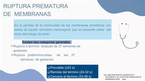 Ruptura Prematura De Membrana Pptx