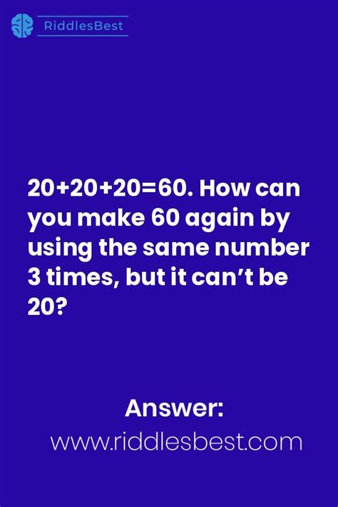 Math Riddles With Answers Math Riddles With Answers Fun Riddles With