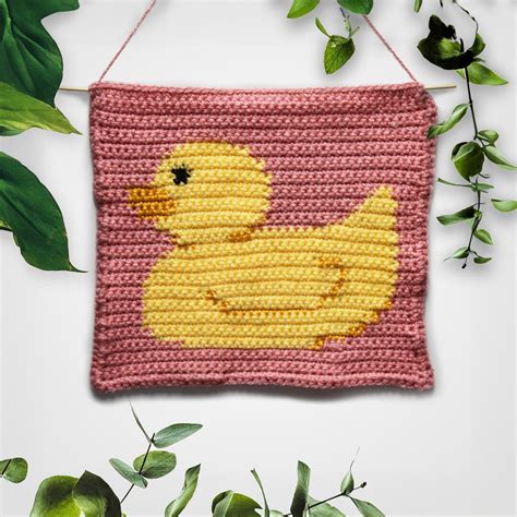 Rubber Duck Easy Crochet Pattern Wall Hanging Instant PDF - Etsy