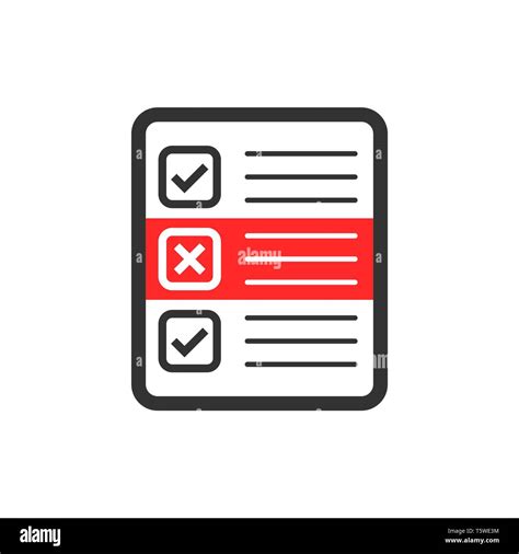 Questionnaire Icon In Flat Style Online Survey Vector Illustration On