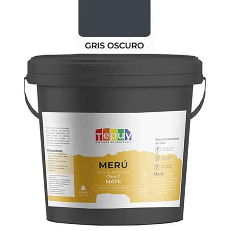 Tepuy Pintura De Caucho Clase C Meru Cu Ete Gris Oscuro Tienda