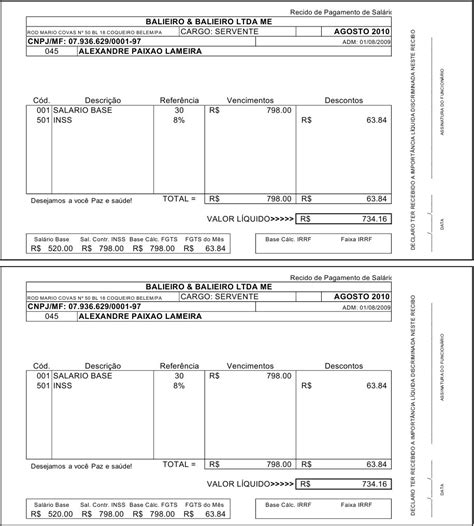 Plural De Contra Cheque - Modelos de Contracheque em Excel | PDF