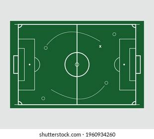 Design About Soccer Field Illustration Stock Vector (Royalty Free ...