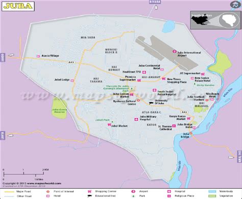 Map showing Juba County | Download Scientific Diagram