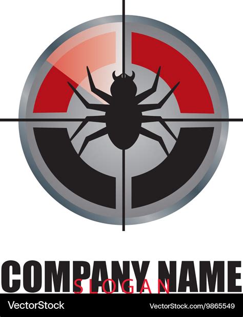 Pest control logo Royalty Free Vector Image - VectorStock