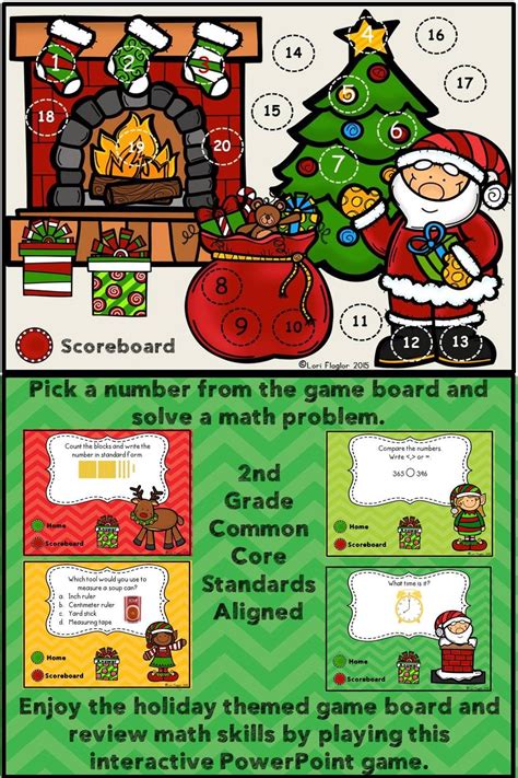 This Is The Perfect Holiday Themed Game To Review 2nd Grade Key Math