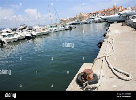 Saint-Tropez, France. Yacht club and Marina Stock Photo - Alamy