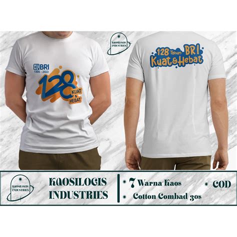 Jual Kaos Hut Bri Tahun Kuat Dan Hebat Bank Bri Kaosilogis