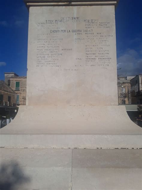 Monumento Ai Caduti Tropea VV Pietre Della Memoria