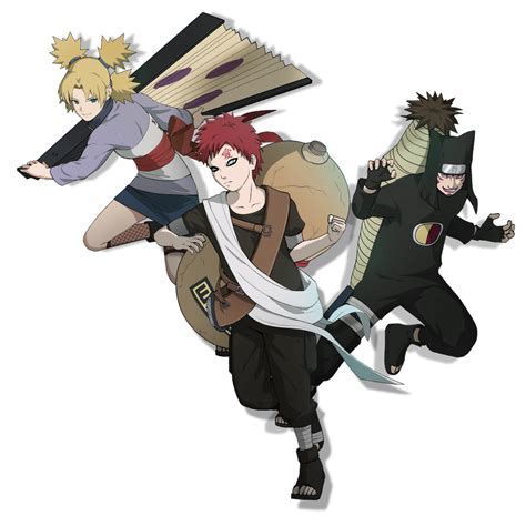 Three Sand Siblings render [Naruto Mobile] by Maxiuchiha22 on DeviantArt