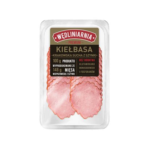 WĘDLINIARNIA PREMIUM Kiełbasa krakowska sucha z szynki Niska cena w ALDI