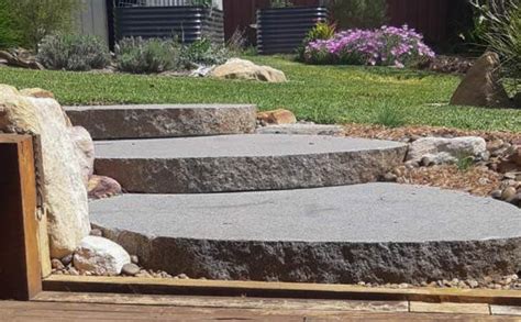 Forbes Grey Granite Boulder Steps Stone Life Australian Natural Stone