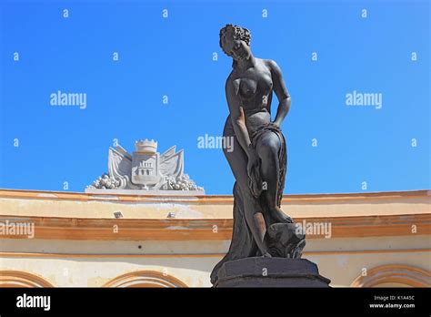 Sicily City Of Trapani The Fountain Statue Venus Anadyomene At The