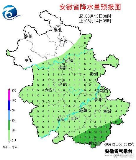 12日至15日我省自北向南有一次降水过程