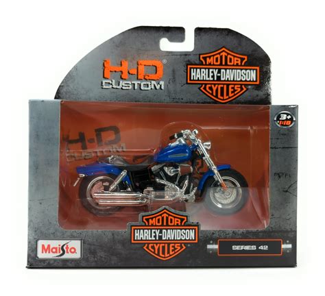 Maisto H D Custom Harley Davidson Series 42 Blue 2009 FXDFSE CVO Fat