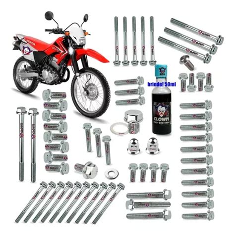 Clown Kit Parafusos Cromados Motor Xr 250 Tornado Todas B1c