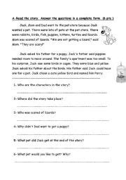 Reading Comprehension ESL Worksheet By Bdayekh