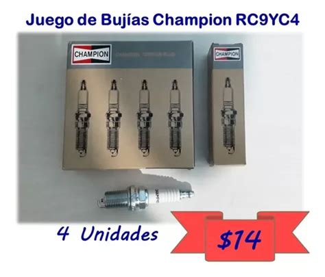 Juego De Bujías Champion Rc9yc4 Luv Dmax Grand Vitara Esteem MercadoLibre