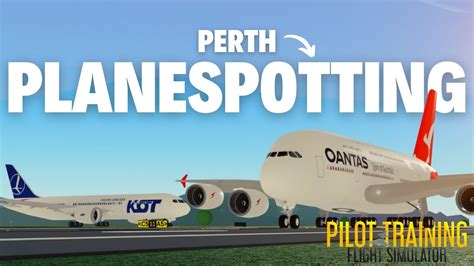 Planespotting At Perth In PTFS Realistic YouTube