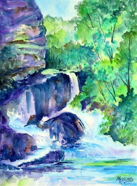 Martha Kisling Art With Heart Colorado Waterfall