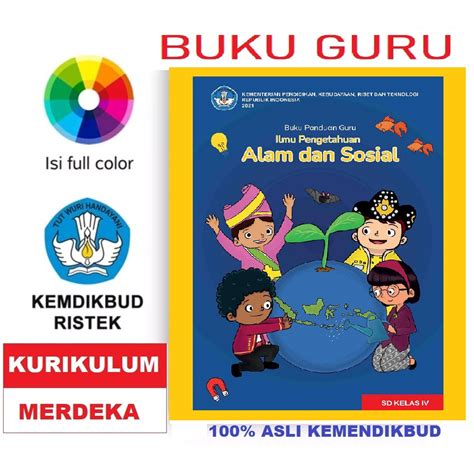 Jual Buku Guru Ilmu Pengetahuan Alam Dan Sosial Sd Kelas Iv Kurikulum Merdeka Shopee Indonesia