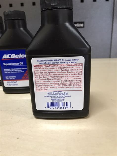 Масло за компресори AcDelco 12345982 (EATON supercharger oil) 10-4041 ...