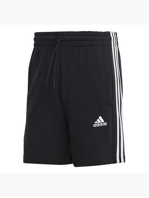 Adidas Essentials French Terry 3 Streifen Shorts In Schwarz DEICHMANN