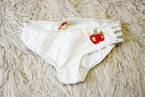 S S Apple Embroidered Bikini Bottoms Gem