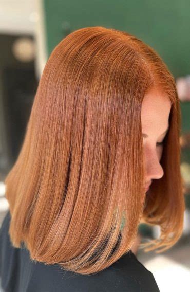 40 Copper Hair Color Ideas Thatre Perfect For Fall Middle Part Lob