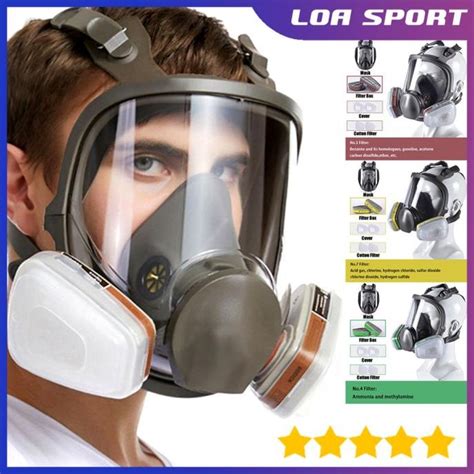 Jual Masker Gas 3m Full Face 6800 Facepiece Respirator Cat Spray Dll 66 Loasport Murah Shopee