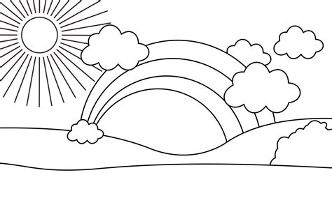 Desenhos de Arco Íris para colorir Desenhos Imprimir