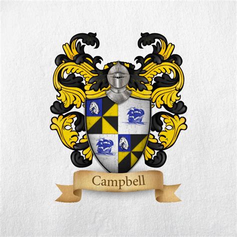 Campbell Family Crest Print - Etsy