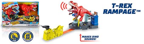 Hot Wheels T Rex Rampage Playset Vehicle Playsets Amazon Canada