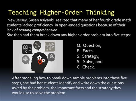 Teaching Higher Order Thinking And 21st Century Skills Ppt