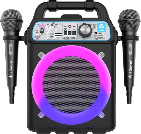 Idance K V Karaoke Set Bluetooth Party Speaker Met Discolicht