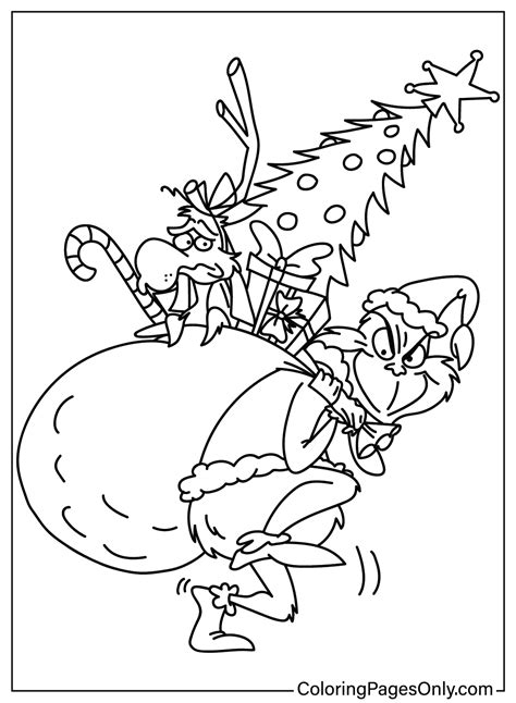 Dibujo Para Colorear Grinch PDF Dibujos Para Colorear Imprimir Gratis