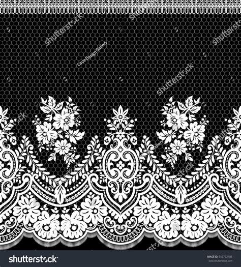 Seamless Lace Pattern Flower Vintage Vector Stock Vector Royalty Free