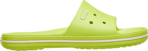 Купить Женские Шлепки Crocs Crocband III Slide Салатовые 38, Шлепанцы ...