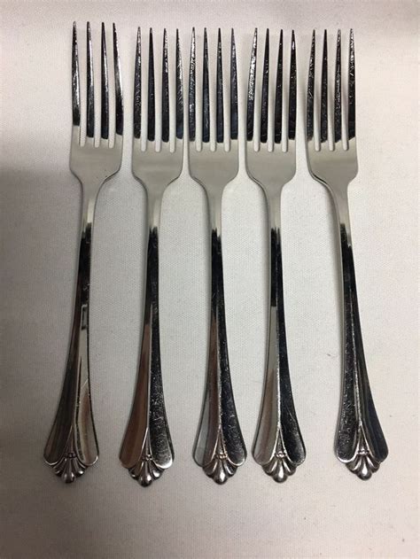 Oneida Community Royal Flute Stainless Dinner Forks Oneida