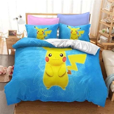 Parure De Lit Adulte Pokemon Pokémon Pikachu Parure De Lit avec 2