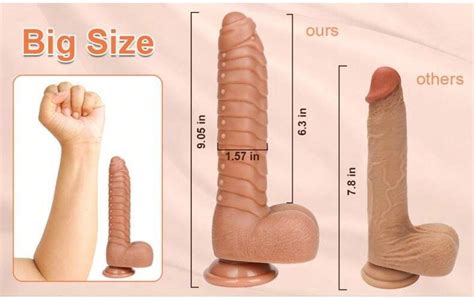 Zoll Realistischer Caterpillar Dildo Vibrator Penis Mit Einf Gbaren