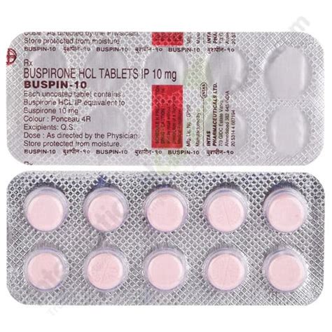 Buy Buspirone 10mg Tablets Online IDM