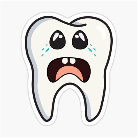 Funny Hurty Tooth Sticker For Sale By VitaStyle In 2024 Teeth